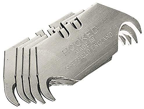 Draper Carte de 5 lames couteau Hooked fourré