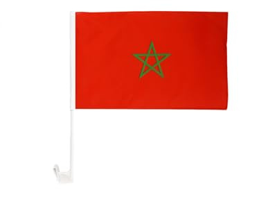 Digni® Bandiera di auto Marocco – 30 x 40 cm