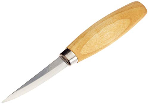 Morakniv Werkzeug Kerbschnitzmesser geölter Birkenholzgriff 3-lagig Gesamtlänge: 19.2 cm