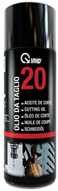 VMD Italia - VMD 20 - Olio da Taglio, Olio Spray Lubrificante Professionale, Perfetto per il Taglio di Metalli, Prolunga la Vita degli Utensili Tornio, 400 ml