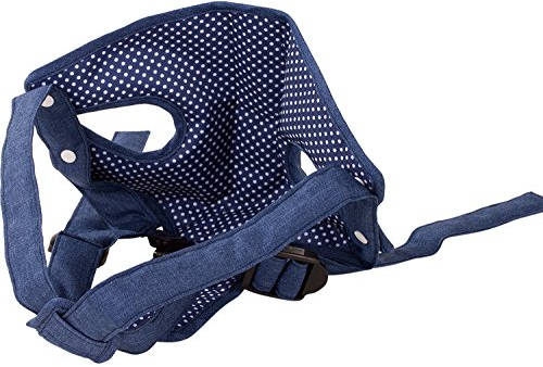 Götz 3402942 Puppen Bauchtrage Denim & Spots - Transporttrage für Babypuppen von 30-48 cm - geeignet für Kinder ab 3 Jahren