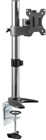 RICOO Monitor Halterung Tisch VESA Tischhalterung für 13-32 Zoll Monitorhalterung 1 Monitor Arm TS2411 Bildschirmhalterung Neigbar Schwenkbar Monitorarm Bildschirm Halterung Halter Monitorhalter