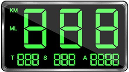 Clenp GPS HUD Tachometer, Auto GPS Geschwindigkeitskopf U-p Display HUD MPH Digitaler Tachometer Höhen-e C80 Monitor