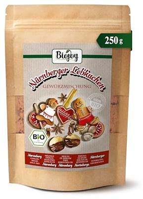Biojoy Ekologisk kryddblandning för Nürnbergs pepparkakor (250 g), Pepparkakskrydda utan tillsatser