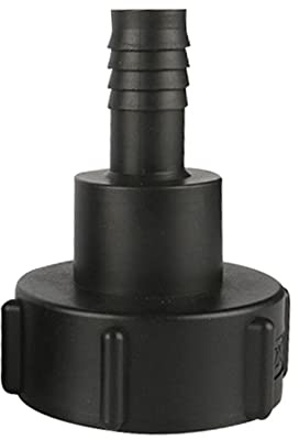 FOGWOWO Adattatore per tubo serbatoio IBC,60mm, filettatura grossa importata su 3/4 (20 mm), per tubo da giardino