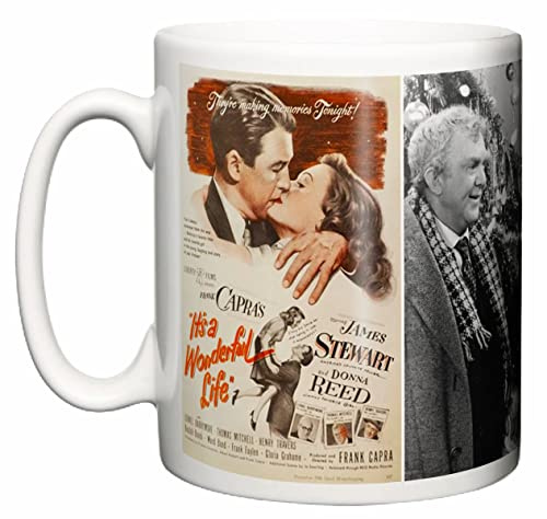 Image is Everything IIE, It's a Wonderful Life Classic Christmas Movie 1946 James Stewart Donna Reed Lionel Barrymore Tea Coffee 11oz Mug Gift