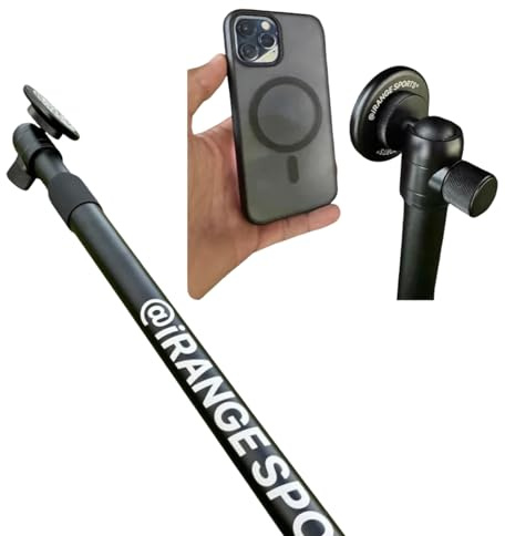 iRangeSports Stick Lite w/The Puck (Golf Recording Monopod ft. Spike for Course, Compatible with Magsafe)