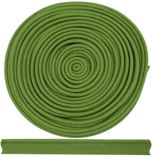 AERZETIX - C72026 - Paspel Schrägband Zierband 4,5 meter x 10 mm - aus 50% polyester und 50% baumwolle - farbe grün - passepartout borten kleidung kissen quilt paspeln zum nähen