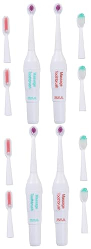 YARNOW 4stücke Pet Travel Electric Toothbrush Wasserdichte Elektrische Zahnbürsten Für Haustiere Sanfte Reinigung Für Zahnflecken Und Mundgeruch Zufälligen Farben Ohne Batterien