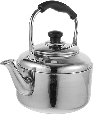 LeGDOr Edelstahl-Wasserkocher, Herd-Teekessel, Herd-Wasserkocher, lauter Herd-Teekessel, Metall-Teekessel, lautes Pfeifen, elektrischer Campingkocher, tragbare Wasserkanne, Reisekaffee-Heizung