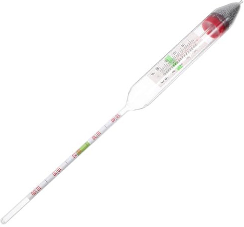 Happyyami Salzgehalt Aräometer Glas Mit Feineisensand Für Meerwasser Aquarium Salinometer Wassermessgerät Aquarienzubehör