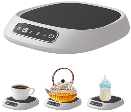 MLqkpwy Kaffe Mugg Varmare, kaffevärmare tallrik - USB-driven tevärmare med 3 temperaturinställningar - Koppvärmare för dryckesunderlägg, värmeplatta för med automatisk avstängning för hemföretag