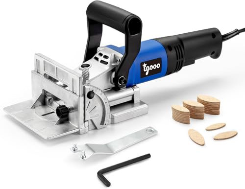igooo Biscuit Joiner Plate Jointer, 4 Tungsten Carbide Tipped Blade, 120V 60Hz 760W, Model BJ760