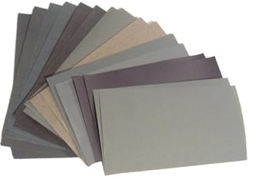 Papel de lija, disco de lijado, 15 piezas/juego de papel de lija 400 600 3000 800 1000 1200 1500 2000 2500 Papel de lija de grano Papel de lija en seco/agua Herramientas abrasivas, 137,5 x 75 mm