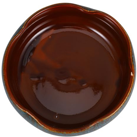 Happyyami Ceramic Hydroponic Plant Bowl for Indoor Daffodil Pothos Design Stylish Pot for Aquatic Gardening