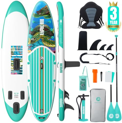 Niphean Stand up Paddling Board mit Sitz und Sup Board Zubehör | 320/305cm Stabiles Sup Board 200kg für 2 Personen, Robustes und Langlebiges Standup Paddle Board aufblasbar