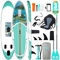 Niphean Stand up Paddle Board for Adults mit Allem Zubehör, 320cm Paddleboard für Aller Fähigkeitsniveaus, SUP mit 200kg Tragkraft für 2 Personen, Stand up Paddling Board mit Sitz