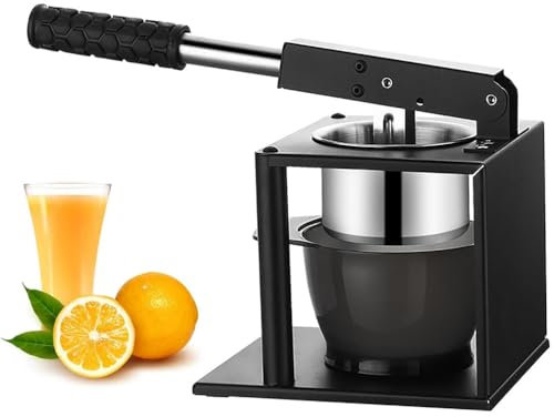 Exprimidor de cítricos y exprimidor de limón – Exprimidor manual de jugo de naranja para cítricos, granada, naranja – Exprimidor de frutas resistente de manivela de cocina