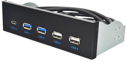 Multiports USB 3.1 Hub de placa frontal 5.25 ROM Drive Bay para escritorio