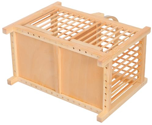 BELLIFFY Gabbia in Legno per Grilli e Piccoli Animali Trasportino da Viaggio Compatto e Leggero Habitat Multiuso per Criceti Cavallette e Insetti Decorazione per la Casa e Uso Interno