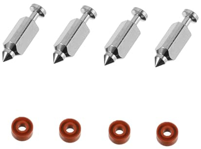 Healifty Soupapes À Flotteur À Pointeau De Carburateur Pour Tondeuse À Gazon Kit De Réglage Et D'Entretien Avec 4 Pointeaux Et 4 Joints Toriques Compatible Stratton 398188 Pièces De Remplacement