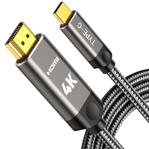 Southlight USB C to HDMI Cable 15Ft/4.5M for Home Office 4K High-Speed HDR | Type-C to HDMI Braided 4K@60Hz [Thunderbolt 3/4/5 Compatible]DP Alt Mode, for iPhone 17,MacBook Pro Air Neo M5 M4 M3, iMac
