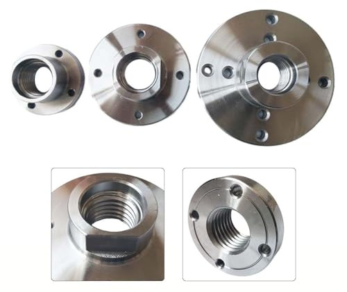 NbgrvB Steel Wood Lathe Face Plate 1-8TPI Thread for Turning Machine Chuck Flange 4 Inch