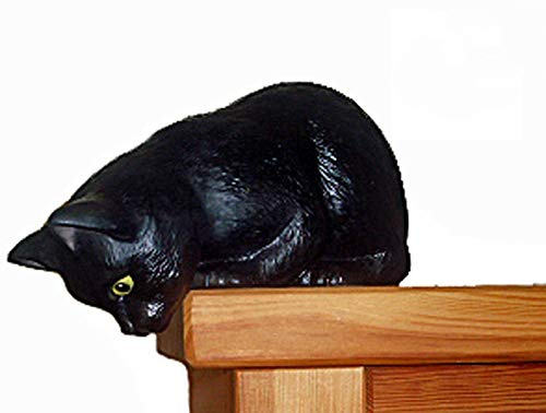 Kerri-Keramik Katze Kantenhocker Dekokatze Keramikkatze