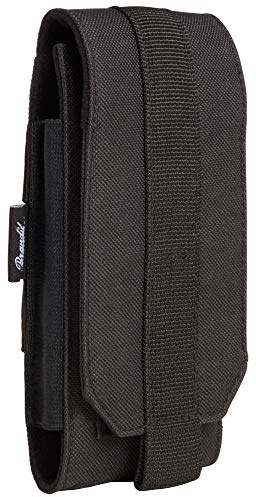 Brandit Adult (Unisex) Molle Phone Pouch Large Small Bag, Black, Large, L EU