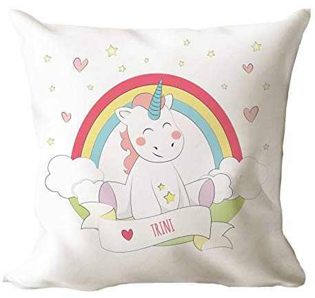 AR Regalos Cojín Personalizado Unicornio