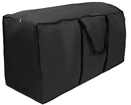 Sac de Rangement pour Coussin de Jardin,210D Oxford Tissu,Housses de Coussin d'Extérieur,Sac de Transport Hydrofuge pour Coussins avec Poignée (173x76x51cm)