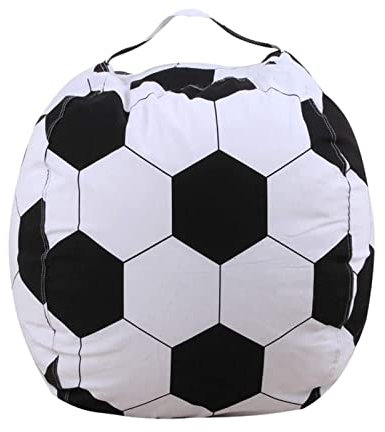 DTLEO Stofftier Aufbewahrung Sitzsack Stuhlbezug Spielzeug Aufbewahrungstasche mit Reißverschluss (ohne Füllstoff) Kinder, Jugendliche und Erwachsene,Football,26in