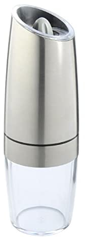 Molinillo de Pimienta Molinillo De Sal Y Pimienta, Molinillo Automático De Molinillo De Sal Y Pimienta Con Luz LED Azul De Grosor Ajustable Pimentero Salero
