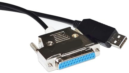VZOZSHAWB Cable DE COMUNICACIÓN Serial Adaptador Industrial USB RS232 A D-Sub 25P DB25 Hembra/Macho(1.8m,USB TO DB25 Female)