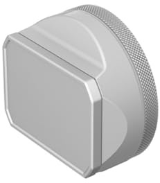 YC Onion Lens Hood for Fujifilm X100V X100VI with 23mm Adapter Ring Silver,Aluminum Alloy