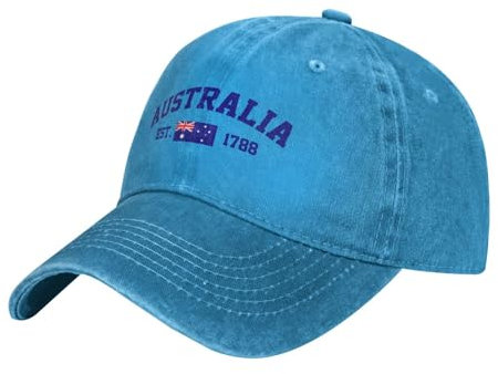 Unisex Basecap Australien Flagge Sonnenhut Kappe Trendig Baseball Kappe Verstellbar Sonnenmütze Für Radfahren Wandern Ausflug Wandern