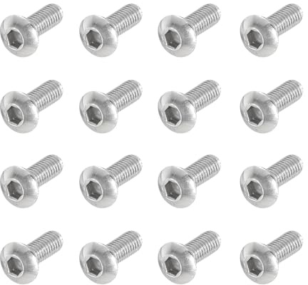 PATIKIL Tornillo de Cabeza Fijo para Patinete, 18 Piezas de Repuesto para Tornillos de la Tapa Inferior de la Batería para Patinetes Eléctricos M365, Color Plata