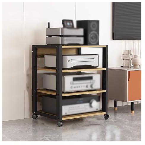 mueble equipo hifi Estante For Componentes De Audio Y Vídeo De 3/4 Niveles, Estante Esquinero, Soporte Multimedia, Gabinete Receptor Estéreo, Unidad De Almacenamiento For Reproductor De CD For El Hoga