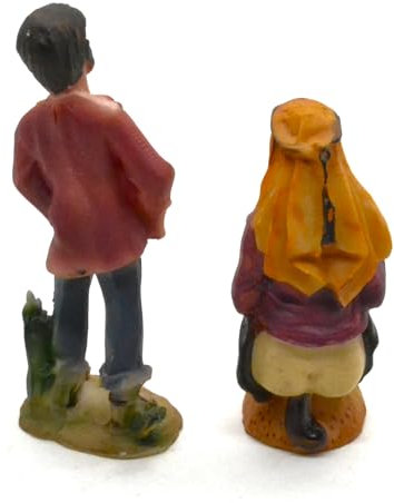2 X UNIT FIGURE CAGANER RESIN AND pissing the man who makes urinating. hidden nativity scene of 10.5 cm. the man who poops. shitting statuette. nativity scene, figures, jesus. 3 kings. medndo shepherd