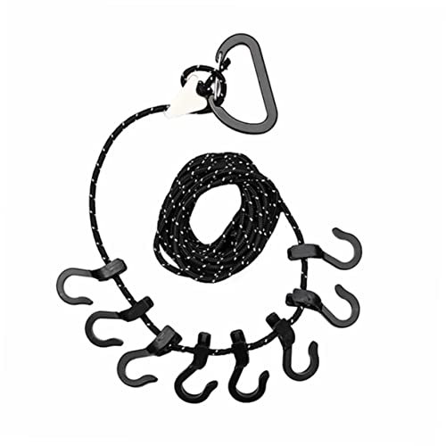 BCOATH Wäscheleine Seil Multifunktionales Hängeseil Camping-hängeseil Outdoor-Seil Mit Haken Für Camping Outdoor-aufhänger Für Zelt Vordach Baumstamm
