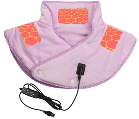 Cuscino Termico Cervicale, Scialle Riscaldato Donna Usb, Cuscinetto Riscaldante Per Collo E Spalle, Termoforo Cervicale E Spalle Per Microonde, 3 Impostazioni Di Calore, Antisurriscaldamento
