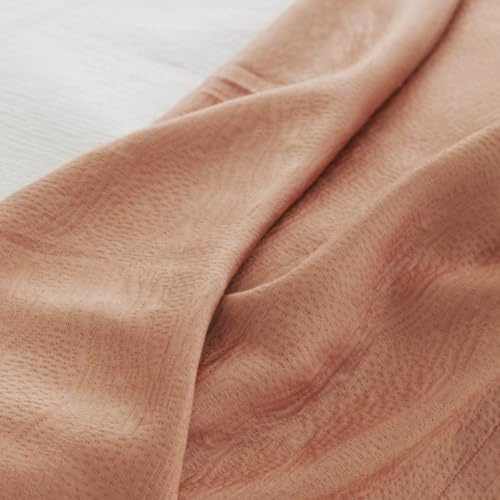 Dúo de funda nórdica de algodón Dunes arcilla - Cama de 135/140 cm - Cierre con botones