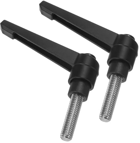 TA-VIGOR Verstellbare Klemmhebelgriffe, M8 x 25 mm, Schnellspanner-Druckknopf, Ratschenschrauben, 304 Edelstahl, Außengewinde, Bolzen für Maschinen und Geräte, 2 Stück