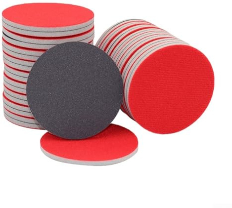 Besttoolifes Schleifschwämme 24 Stück 2000 Körnung Runde Handschleifblöcke Schleifpads Weichschaum Sandblock Nass Trockenschleifpads für Holz, Trockenbau, Metall, Farbe, Karosserie-Reparatur