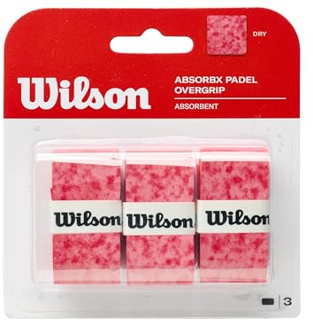 Wilson AbsorbX Padel Overgrip, Ultra-saugfähig für ein trockenes Griffgefühl, Für langes Spiel bei schweißtreibenden Bedingungen