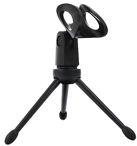 Mipcase Soporte de Micrófono de Escritorio Tripodes de Mesa para Grabación y Streaming Plástico Duradero para Reuniones y Vlogging