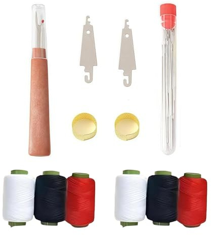 Dinghaole 37 PCS Outils De Couture En Acier Inoxydable Avec Kit De Fil, Kit De Couture Complet Pour Adultes, Accessoires De Couture Portables Pour Réparations Et Travaux Manuels