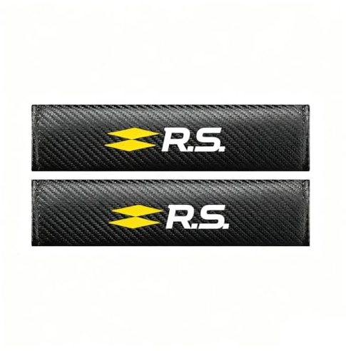 LVGURLV Cuscinetti per Cintura di Sicurezza per Renault Clio Mégane RS, Fibra di Carbonio Accessori Cintura di Sicurezza Auto Copri Cintura di Sicurezza Auto 2 Pezzi