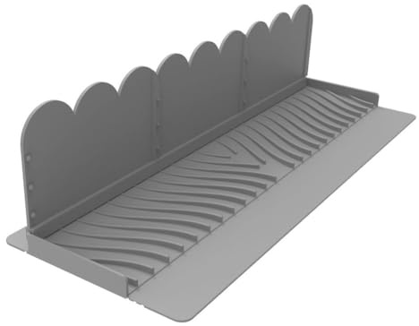 FACAIIO Protezione per bordi del lavandino in silicone per cucina e bagno, paraspruzzi per piano di lavoro con design resistente ai graffi, regolabile per superfici in pietra di granito, quarzo