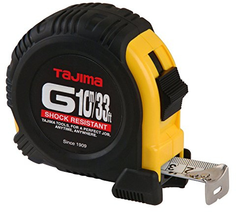 Tajima g-16/5mbw 16-feet oder 5-meter von 1 Stahl Klinge Maßband, G-33/10MBW
